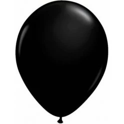 5" Qualatex Plain Latex Balloon - Round Fashion Onyx Black