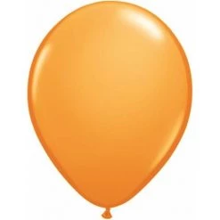 5" Qualatex Plain Latex Balloon - Round Standard Orange