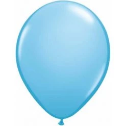 5" Qualatex Plain Latex Balloon - Round Standard Baby Blue