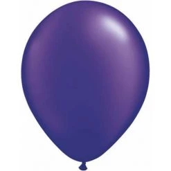 5" Qualatex Plain Latex Balloon - Round Pearl Quartz Purple