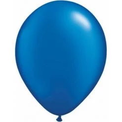 Balloons 5" Qualatex Plain Latex Balloon - Round Pearl Sapphire Blue