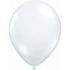 11" Qualatex Plain Latex Balloon - Round Jewel Diamond Clear Balloons