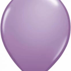 Balloons 11" Qualatex Plain Latex Balloon - Round Pearl Spring Lilac