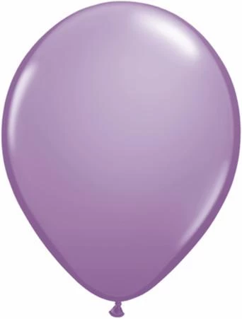 Balloons 11" Qualatex Plain Latex Balloon - Round Pearl Spring Lilac