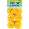 Unique All Birthday 6pk Crepe Streamers - Yellow