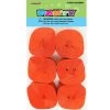 Unique 6pk Crepe Streamers - Orange General Decoration