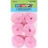 Unique 6pk Crepe Streamers - Light Pink