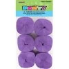 Unique 6pk Crepe Streamers - Purple General Decoration
