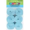 Unique 6pk Crepe Streamers - Light Blue