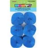 Unique Australia Day 6pk Crepe Streamers - Royal Blue
