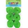Unique 6pk Crepe Streamers - Lime Green Christmas