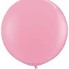 3ft Qualatex Plain Latex Balloon - Round Standard Pink Balloons