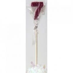 Everything Party Glitter Numeral Candle With Long Stick - Hot Pink All Birthday
