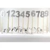 Everything Party Glitter Numeral Candle With Long Stick - Silver