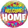 Qualatex Balloons 18" Welcome Home Colour Bunting Foil Balloon