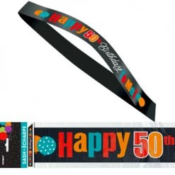 Everything Party All Birthday 50th Birthday Sash - Happy 50th Birthday To Me