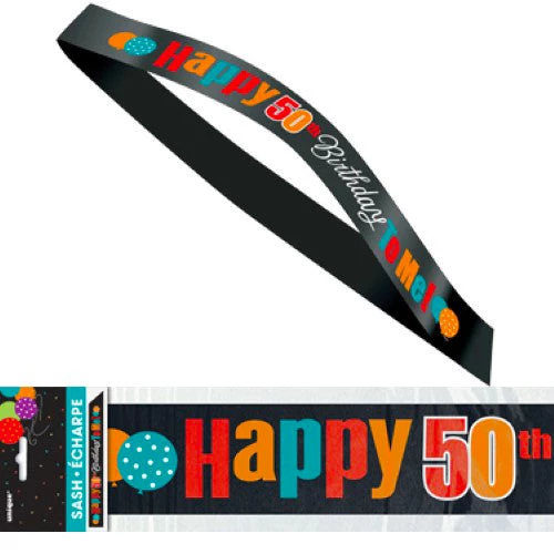 Everything Party All Birthday 50th Birthday Sash - Happy 50th Birthday To Me