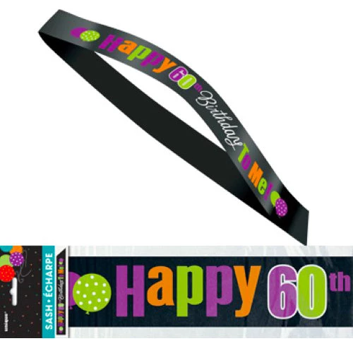 Everything Party 60th Birthday Sash - Happy 60th Birthday To Me All Birthday
