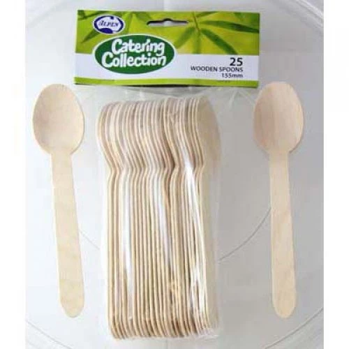 Everything Party 25pk Wooden Spoons