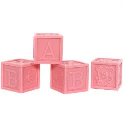 Everything Party By Theme 4pk Baby Blocks (Blue, Pink)