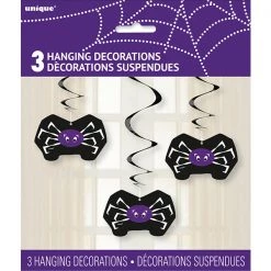 Everything Party 3pk Spider Web Hanging Swirls Decoration