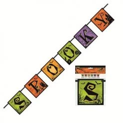 Everything Party Halloween Spooky Haunted House Block Banner