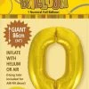 Unique Balloons 34" Jumbo Number Foil Balloon - Number 0 ( 11 Colours )