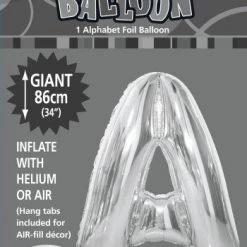 Unique 34" Meteor Jumbo Foil Balloon - Letter A (3 Colours) Balloons