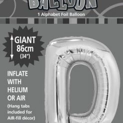 Unique Balloons 34" Meteor Jumbo Foil Balloon - Letter D (3 Colours)