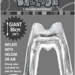 Unique 34" Meteor Jumbo Foil Balloon - Letter M (3 Colours)
