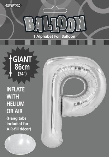 Unique 34" Meteor Jumbo Foil Balloon - Letter P (3 Colours) Balloons