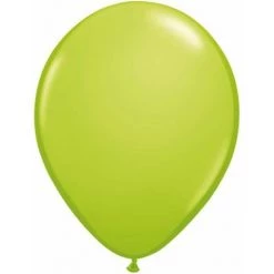 11" Qualatex Plain Latex Balloon - Round Fashion Lime Green Balloons
