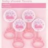 Meteorparty By Theme 4pc (Rattles) Baby Pink Favours