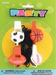 Meteorparty 4Pk Sport Whistles