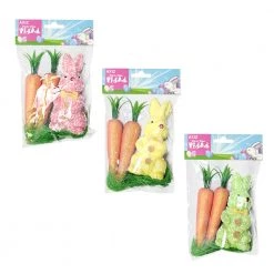 Trademart By Event Easter Craft Set With Glitter Bunnies Carrots And Grass