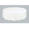 Meteorparty Round Plastic Tablecover - White Tableware