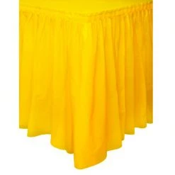 Everything Party Tableware Plastic Table Skirt - Yellow