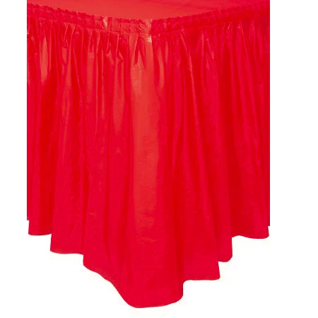 Everything Party Plastic Table Skirt - Red
