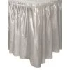 Everything Party Plastic Table Skirt - Silver