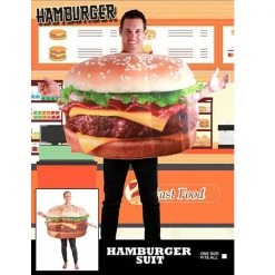 Everything Party Adult 3D Hamburger Unisex Costume