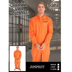 Everything Party Adult - Country Jail Inmate Orange Prisoner Costume