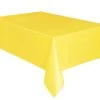 Meteorparty Rectangle Plastic Tablecover - Soft Yellow