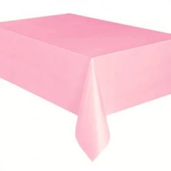 Meteorparty Rectangle Plastic Tablecover - Lovely Pink Tableware