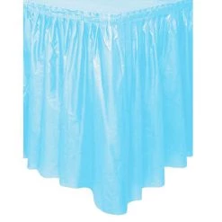 Everything Party Plastic Table Skirt - Light Blue