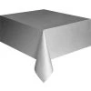 Meteorparty Rectangle Plastic Tablecover - Silver Tableware