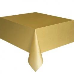 Meteorparty Tableware Rectangle Plastic Tablecover - Gold