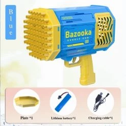 Everything Party 69 Holes Bazzoka Super Bubble Gun With Lighting Effects