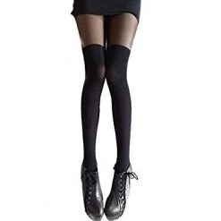 Everything Party Costume Accessories Over Knee Stockings - Black