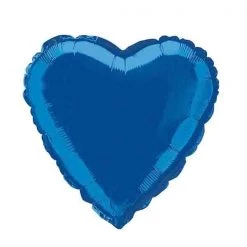 Unique 18" Heart Shape Foil Balloon - Royal Blue