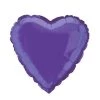 Unique 18" Heart Shape Foil Balloon - Purple